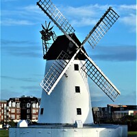 Buy canvas prints of Lytham St Annes windmill 2 by Mark Chesters