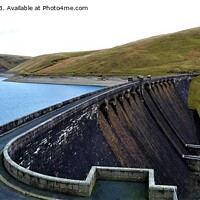 Buy canvas prints of Elan Valley Claerwen dam by Mark Chesters