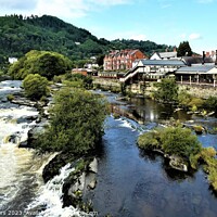 Buy canvas prints of The Majestic Llangollen River Dee by Mark Chesters