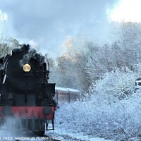 Buy canvas prints of Winter Wonderland Steam Train Adventure by Mark Chesters