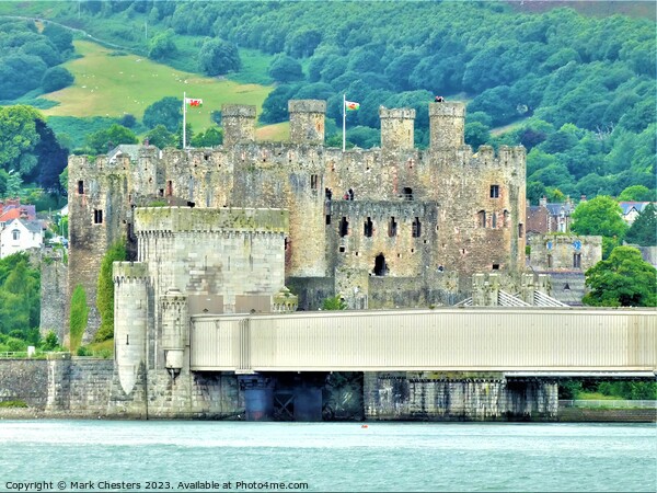 Majestic Conwy Castle and Train Tunnel Picture Board by Mark Chesters