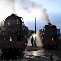 Buy canvas prints of Early Morning Steam Train Excitement by Mark Chesters