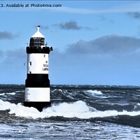 Buy canvas prints of Guiding Light in the Turbulent Sea by Mark Chesters