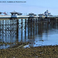 Buy canvas prints of Serenity of Llandudno Pier by Mark Chesters