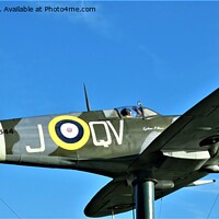 Buy canvas prints of Flying High Lytham St Annes Spitfire by Mark Chesters