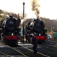 Buy canvas prints of The Majestic Steam Trains of Cheddleton Station by Mark Chesters