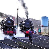 Buy canvas prints of Majestic Steam Power by Mark Chesters