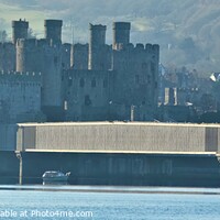 Buy canvas prints of Majestic Conwy Castle and Train Tunnel by Mark Chesters
