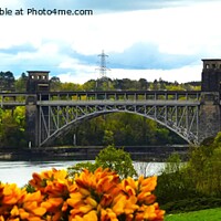 Buy canvas prints of  Britannia Bridge Anglesey  by Mark Chesters