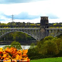 Buy canvas prints of  Britannia Bridge Anglesey 2 by Mark Chesters