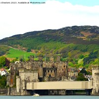 Buy canvas prints of Conwy Castle and Train Tunnel by Mark Chesters