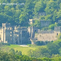 Buy canvas prints of Gwrych Castle from the A55 by Mark Chesters