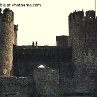 Buy canvas prints of Conwy Castle Towers by Mark Chesters