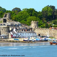 Buy canvas prints of Conwy town walls  by Mark Chesters