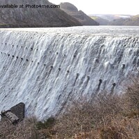 Buy canvas prints of Caban Coch dam in full flow by Mark Chesters