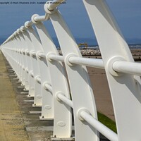 Buy canvas prints of Rhyl promenade railings by Mark Chesters