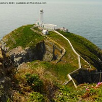 Buy canvas prints of South Stack lighthouse  by Mark Chesters