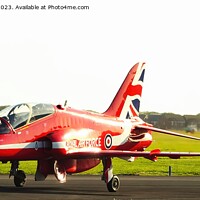 Buy canvas prints of Red Arrow just landed at Blackpool airport 2023 by Mark Chesters