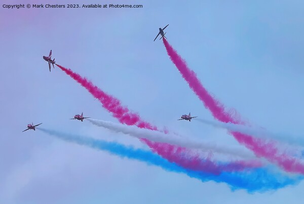 Red Arrows Rollbacks Picture Board by Mark Chesters