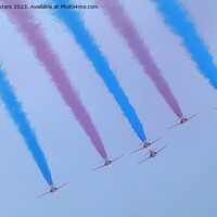 Buy canvas prints of Red Arrows by Mark Chesters