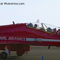 Buy canvas prints of Close up photo of a Red Arrow by Mark Chesters