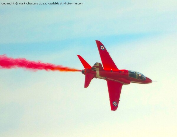 Lone Red Arrow Picture Board by Mark Chesters