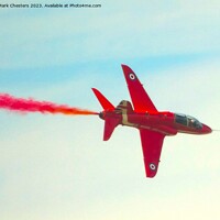 Buy canvas prints of Lone Red Arrow by Mark Chesters