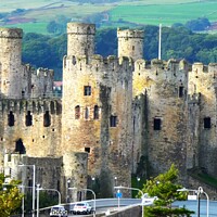 Buy canvas prints of This famous Conwy castle by Mark Chesters