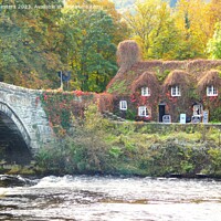 Buy canvas prints of Llanrwst Tearoom and river by Mark Chesters