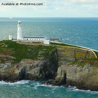 Buy canvas prints of South Stack lighthouse Anglesey by Mark Chesters
