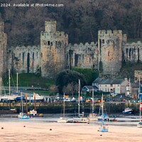 Buy canvas prints of Mighty Conwy Castle by Mark Chesters