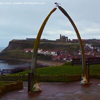 Buy canvas prints of Whitby Whale jaw bone arch by Mark Chesters