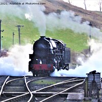 Buy canvas prints of Letting off steam by Mark Chesters