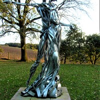 Buy canvas prints of Romantic First Dance Sculpture  by Mark Chesters