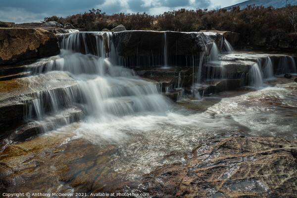 Waterfalls of Glencoe  Picture Board by Anthony McGeever