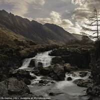 Buy canvas prints of Clachaig Falls Glencoe Scotland  by Anthony McGeever