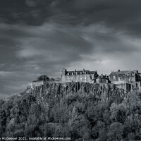 Buy canvas prints of Stirling Castle black and white  by Anthony McGeever