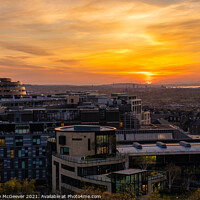 Buy canvas prints of Edinburgh Sunset  by Anthony McGeever