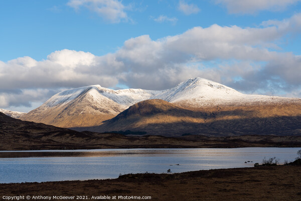 Black Mount Rannoch Moor Picture Board by Anthony McGeever