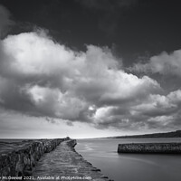 Buy canvas prints of St Andrews seascape in black and white  by Anthony McGeever