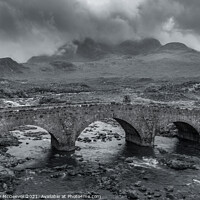 Buy canvas prints of Sligachan Bridge And Cuillin Mountains by Anthony McGeever