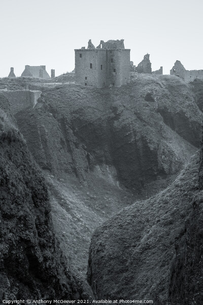Dunnottar Castle Picture Board by Anthony McGeever