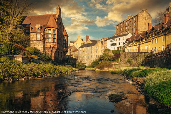 Dean Village Edinburgh  Picture Board by Anthony McGeever