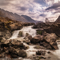 Buy canvas prints of Clachaig Falls Glencoe  by Anthony McGeever