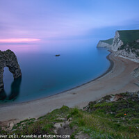 Buy canvas prints of Durdle Door Sunset  by Anthony McGeever