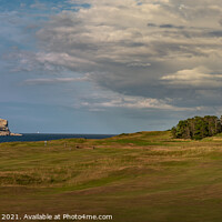 Buy canvas prints of North Berwick golf course and Bass rock  by Anthony McGeever