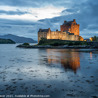 Buy canvas prints of Eilean Donan Castle Blue Hour  by Anthony McGeever
