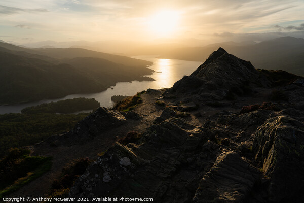Ben A'an Sunset Picture Board by Anthony McGeever