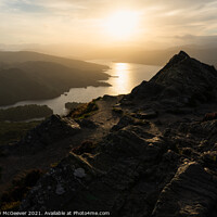 Buy canvas prints of Ben A'an Sunset by Anthony McGeever