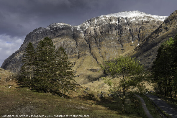 Snow capped scottish highlands Picture Board by Anthony McGeever